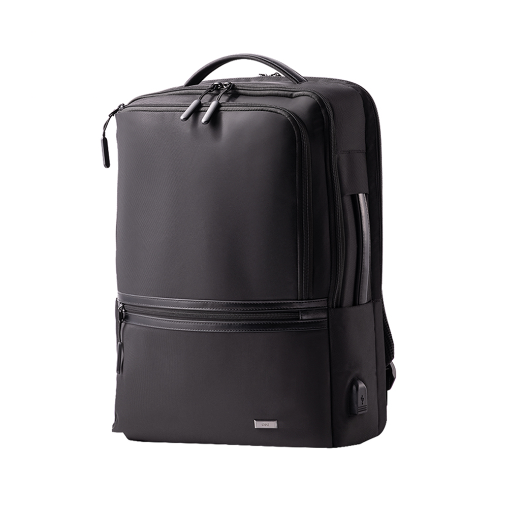 Bolso Morral Ejecutivo Deli Para Laptop 45cm Color Negro *UMV-1 und*
