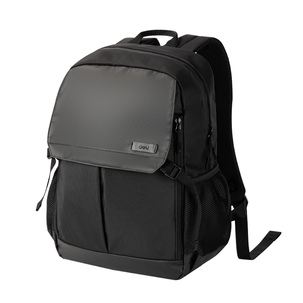 Bolso Morral Ejecutivo Deli Para Laptop 43cm Color Negro *UMV-1 und*