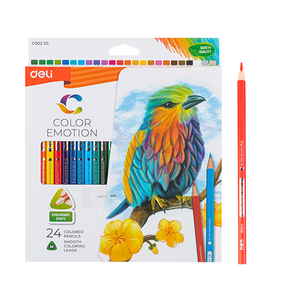 Colores Color Emotion Deli 24 colores *UMV-1 Caja 24 creyones*