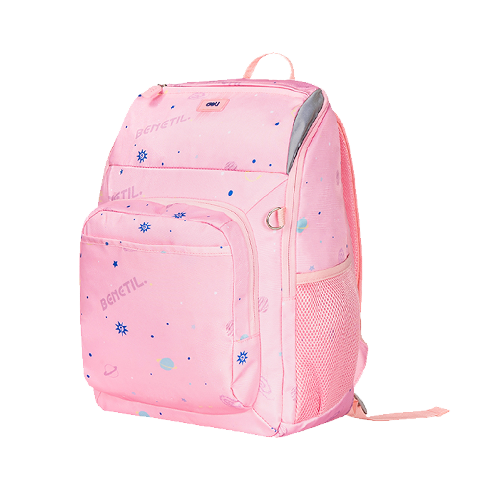 Bolso Morral Escolar Planetas Rosado Deli *UMV-1 und*