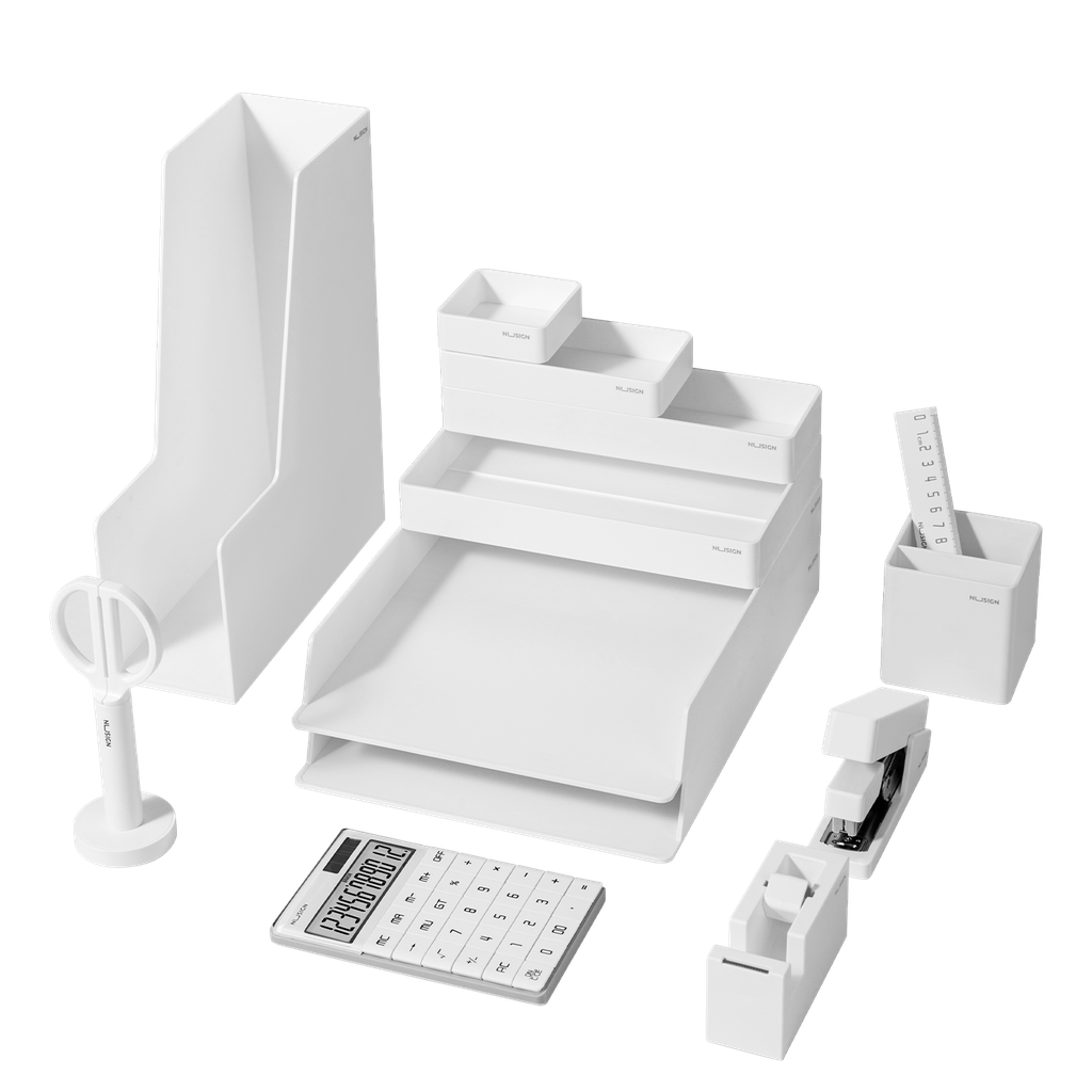 Set de Organizador de Escritorio blanco Nusign Deli *UMV-1 set*