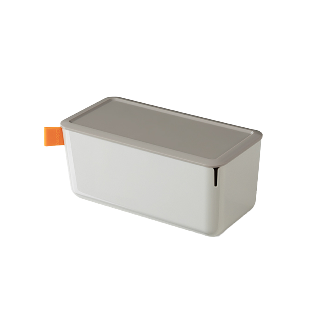 Caja organizador plástica gris claro Deli 212*105*93.5mm *UMV-1 und*