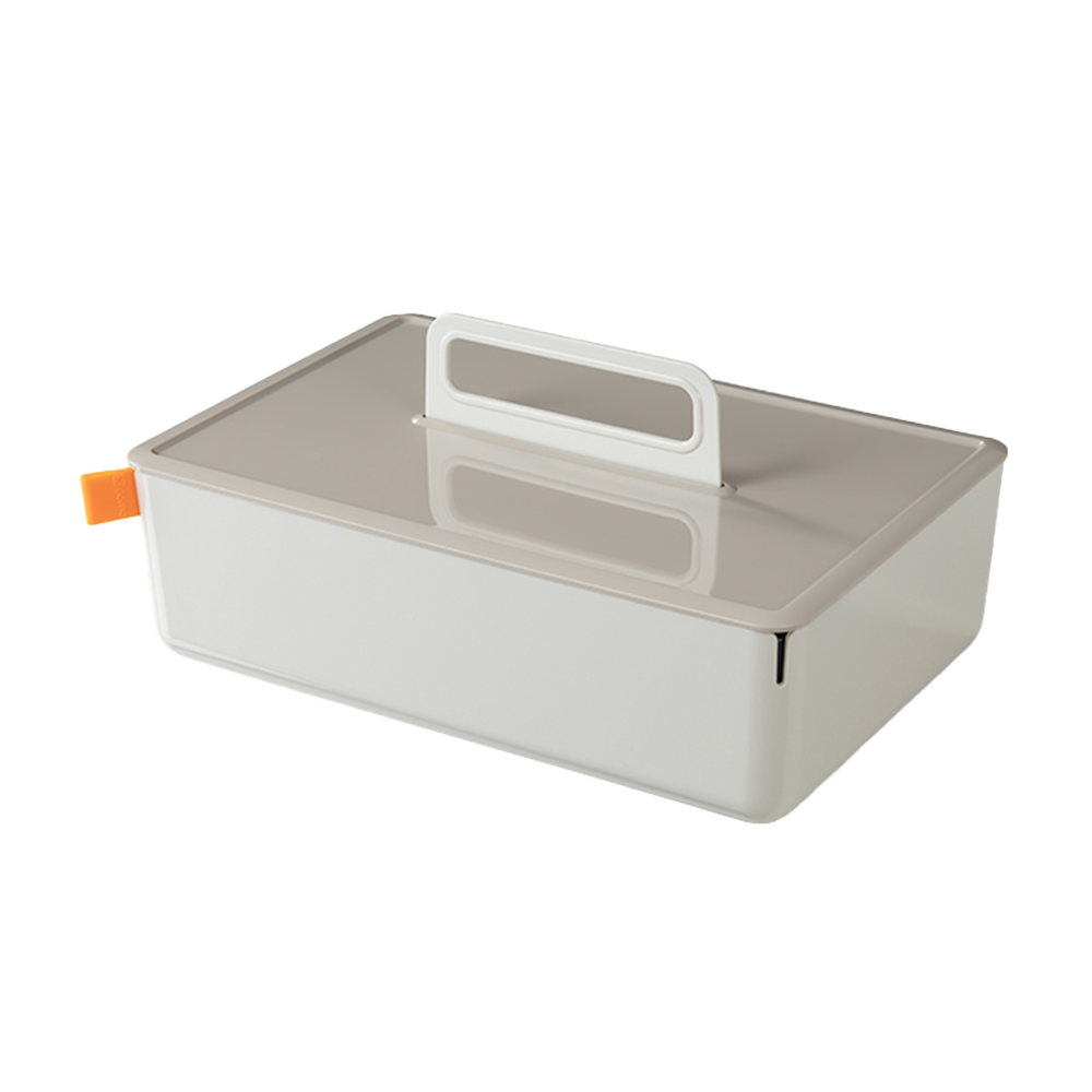 Caja organizador plástica gris claro Deli 317*212*142.5mm *UMV-1 und*