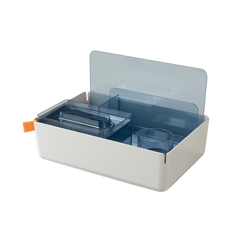 Caja organizador plástica gris claro Deli 315*210*186mm *UMV-1 und*