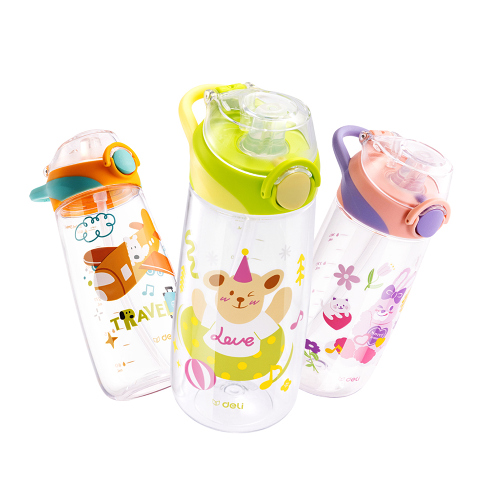 Botella de Agua niños colores surtidos 530ml Deli *UMV-1 und*