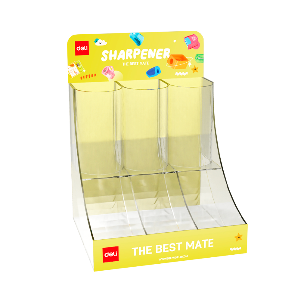 Exhibidor de escritorio de sacapuntas