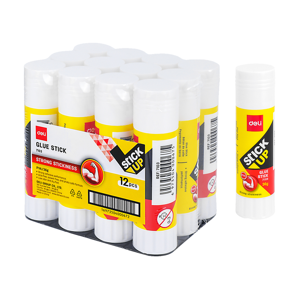 Pega de Barra Blanca de 36g Deli *UMV-Display de 12 und*