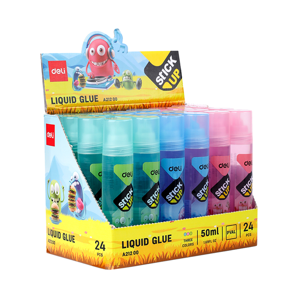Pega Líquida Transparente de 50ml Deli *UMV-Display de 24 und*