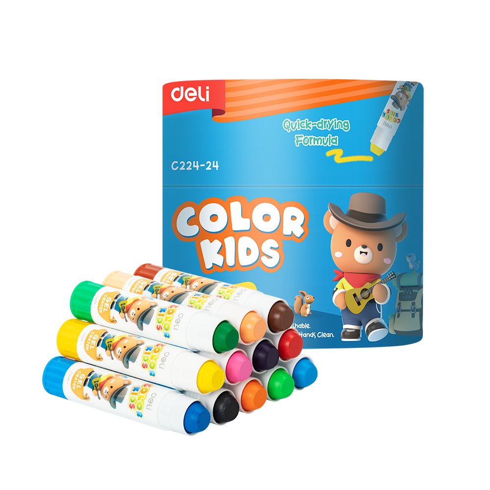 Colores de Gel ColorKids Deli Tubo 24 colores *UMV- 1 unidad*