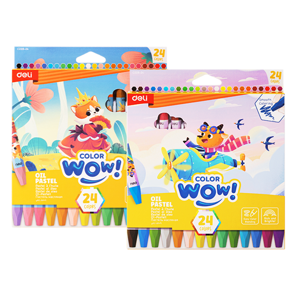 Pastel al Oleo Color Kids Caja 24 colores *UMV- 20 cajas*