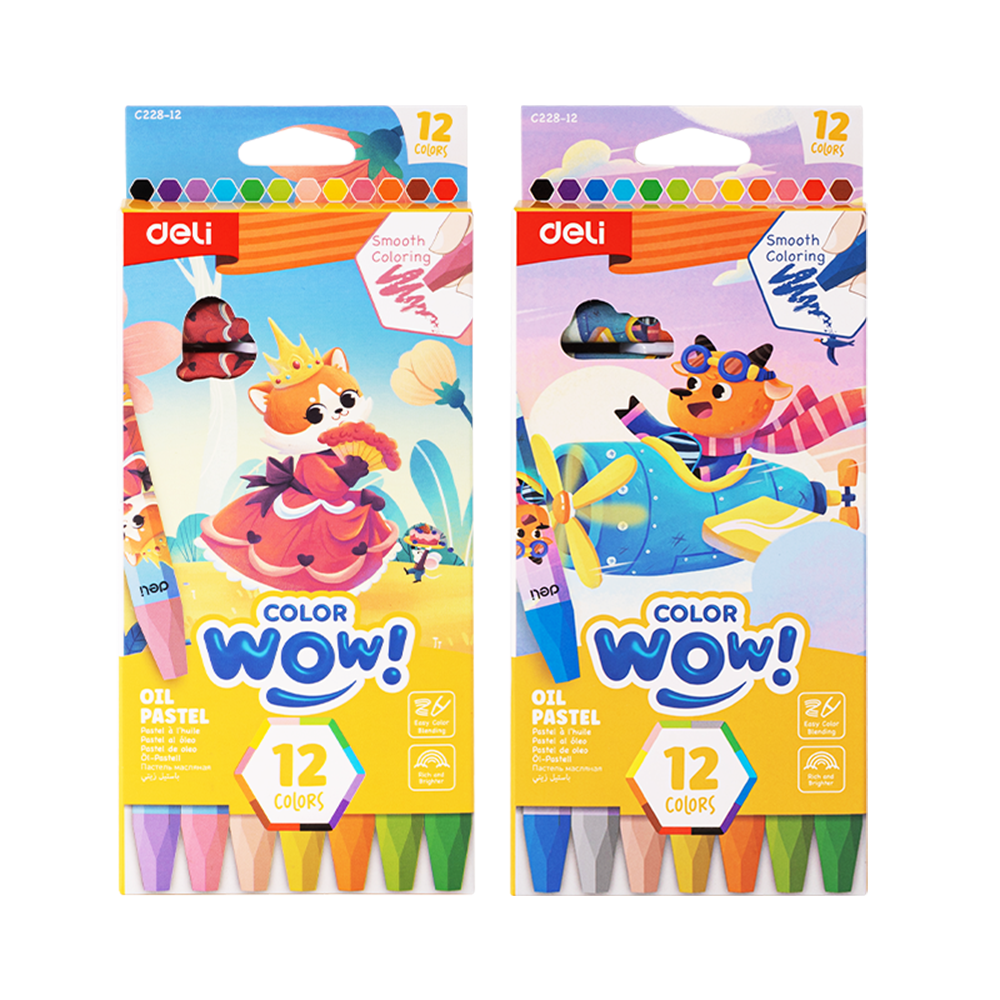 Pastel al Oleo Color Kids Caja 12 colores *UMV- inner de 20und*