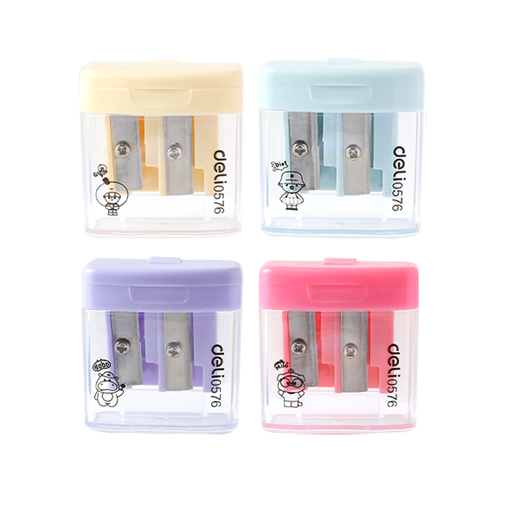 Sacapuntas Plástico 2 huecos c/recipiente Comiko Deli Display 48 un *UMV- 1 display*