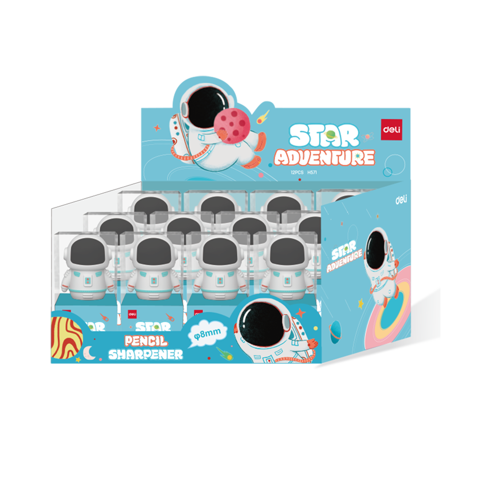 Sacapuntas Astronauta 1 hueco Display 12 un  *UMV- 1 Display*