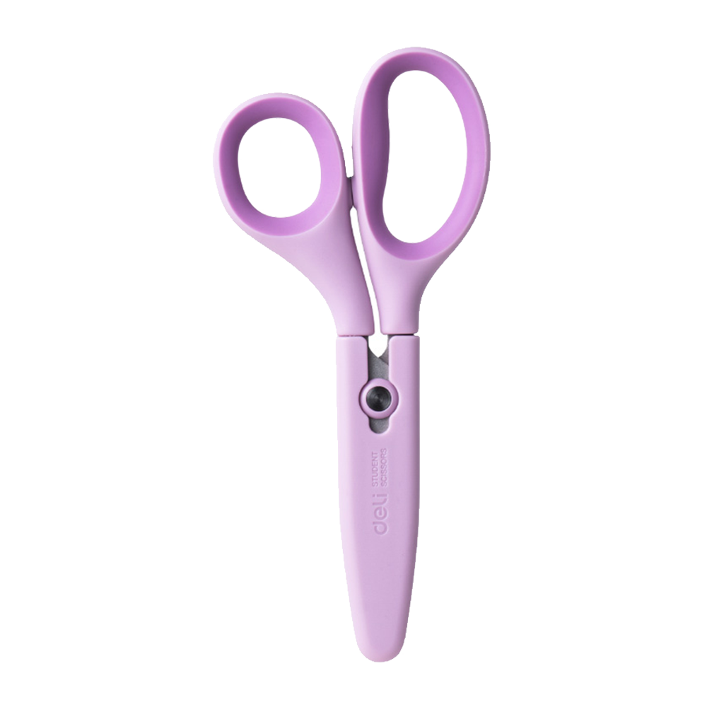 Tijera Escolar 145mm Purpura Deli display *UMV- 1 display 12 und*