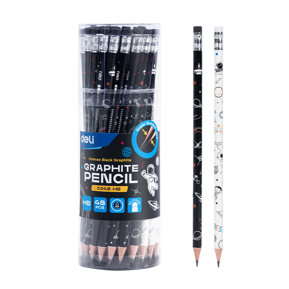 Lápiz de Grafito HB Espacio Deli Tubo 48 un *UMV-1 tubo*