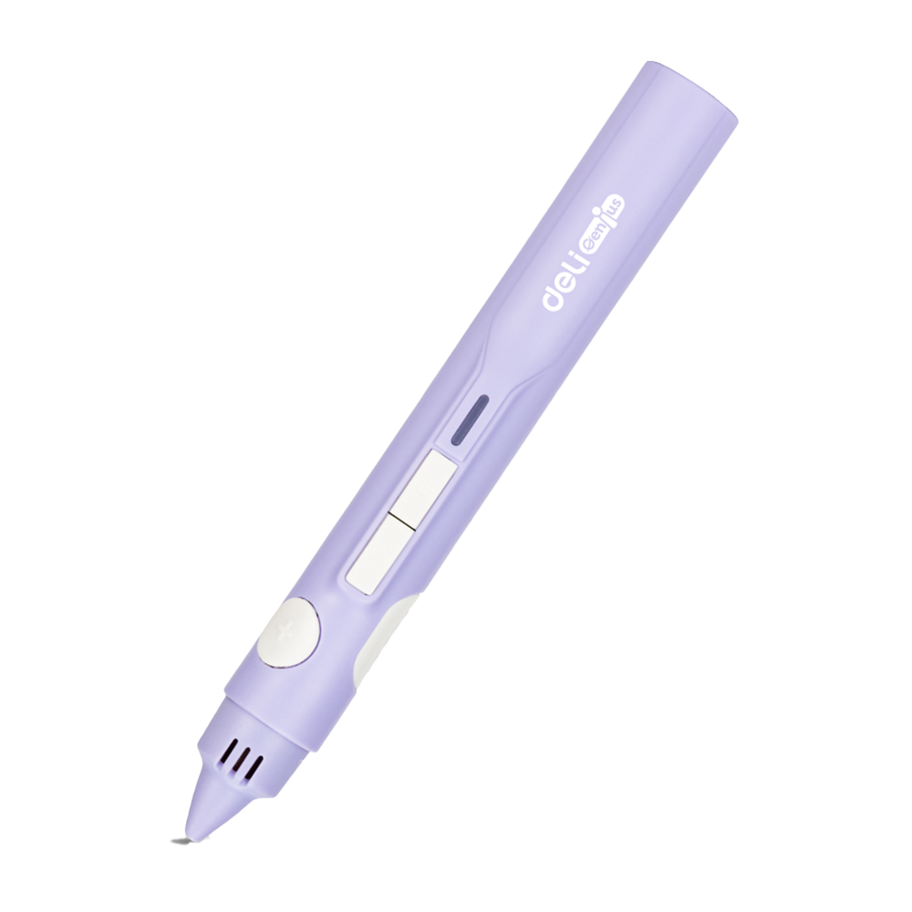 Lápiz Bolígrafo impresión 3D Deli Purpura 190x100x67mm *UMV-1und*