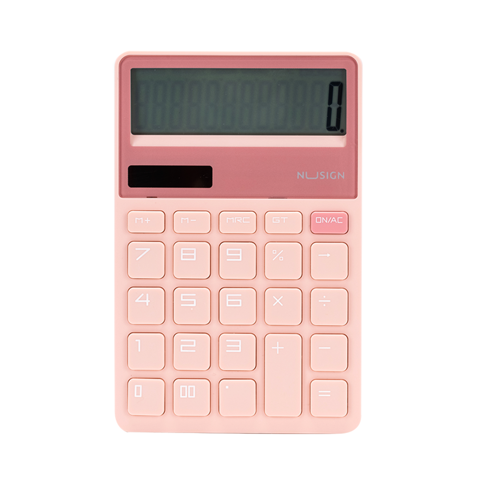 Calculadora 12 dígitos Nusign Deli Rosa *UMV-1und*