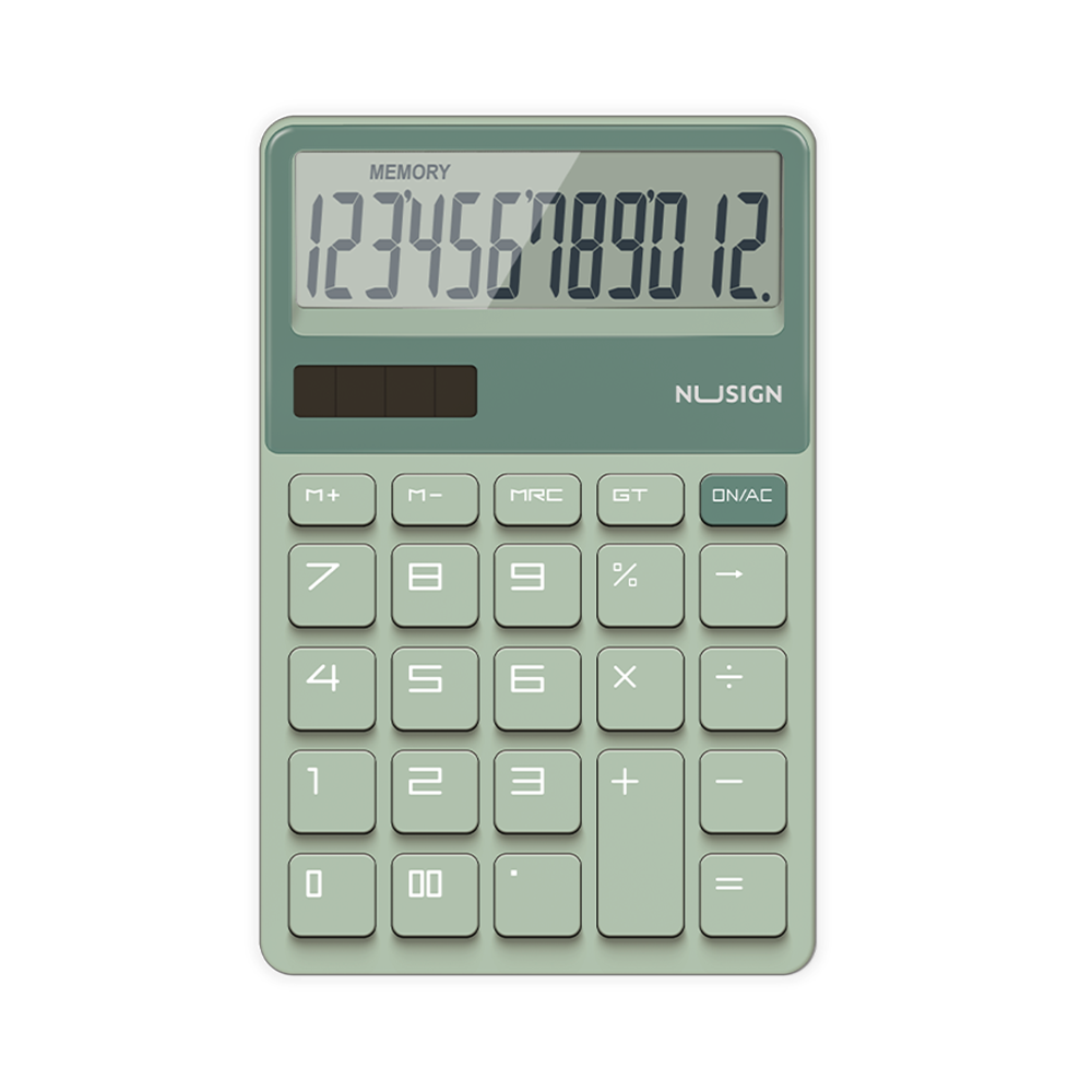 Calculadora 12 dígitos Nusign Deli Verde *UMV-1und*