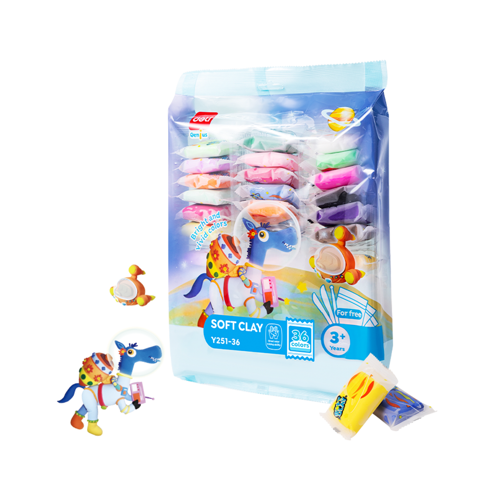 Arcilla Suave Moldeable 36 Colores Deli *UMV- 3 und*