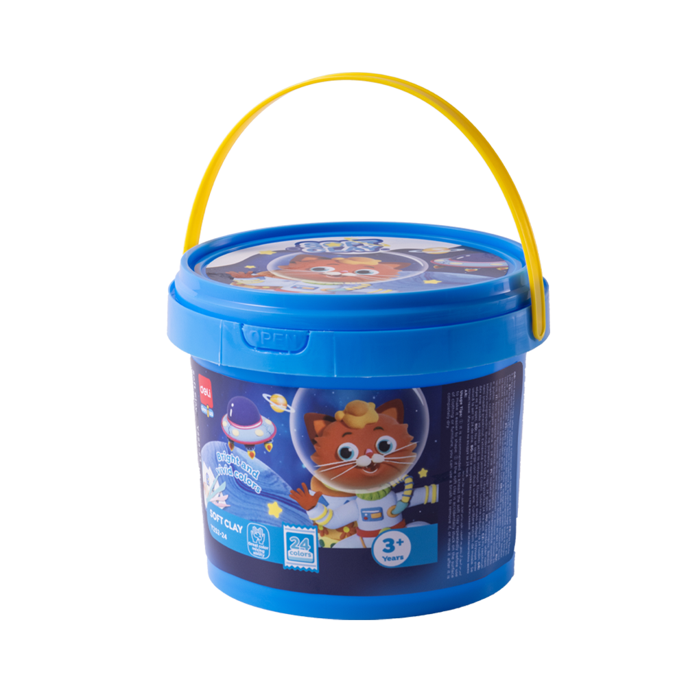 Set Arcilla Suave Moldeable 24 Colores Deli *UMV- 1 und*