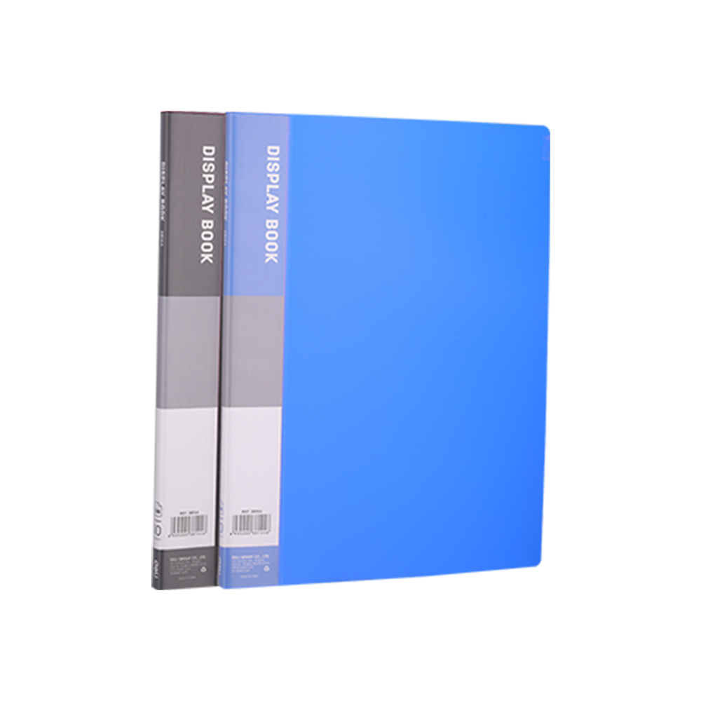 Carpeta Tipo Catálogo Azul/Negro A4 de 10 pág Deli *UMV- 6und surtidas*
