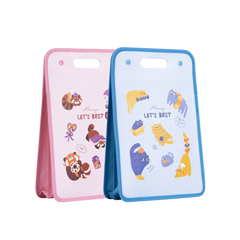 Archivador Escolar Expandible Azul/Rosado Deli A4 *UMV- 6 und Surtidas*