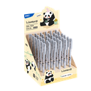 Bolígrafo de Gel Tinta Negra Panda Punta de 0,5 mm Deli Display 36und *UMV-1 Display 36und*
