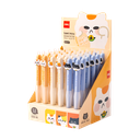 Bolígrafo de Gel Tinta Negra Borrable Lucky Meow Punta Aguja 0.5mm Deli *UMV-1 Display 36und*