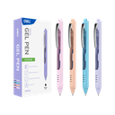 Boligrafo de Gel Retráctil Tinta Negra 0.5 mm Clip Metálico Deli *UMV-1 caja de 12und*