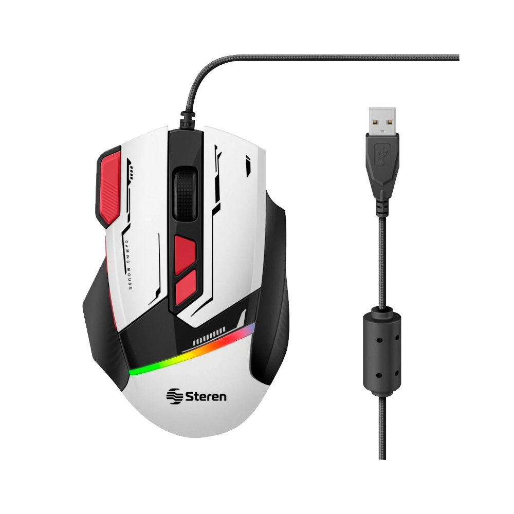 Mouse USB Gamer Steren hasta 7200 dpi