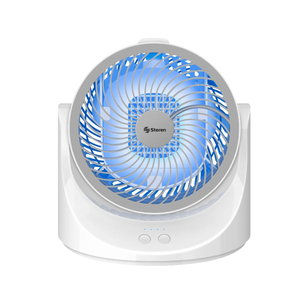 Ventilador con enfriador de aire y luz Led