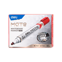 Marcador para Pizarra Blanca Deli MATE Punta Redonda 2.0 mm Tinta Roja *UMV-1 caja de 12und*