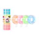 Cinta Adhesiva Transparente Color Deli Tubo de 8 Cintas *UMV-1 tubo 8 cintas*