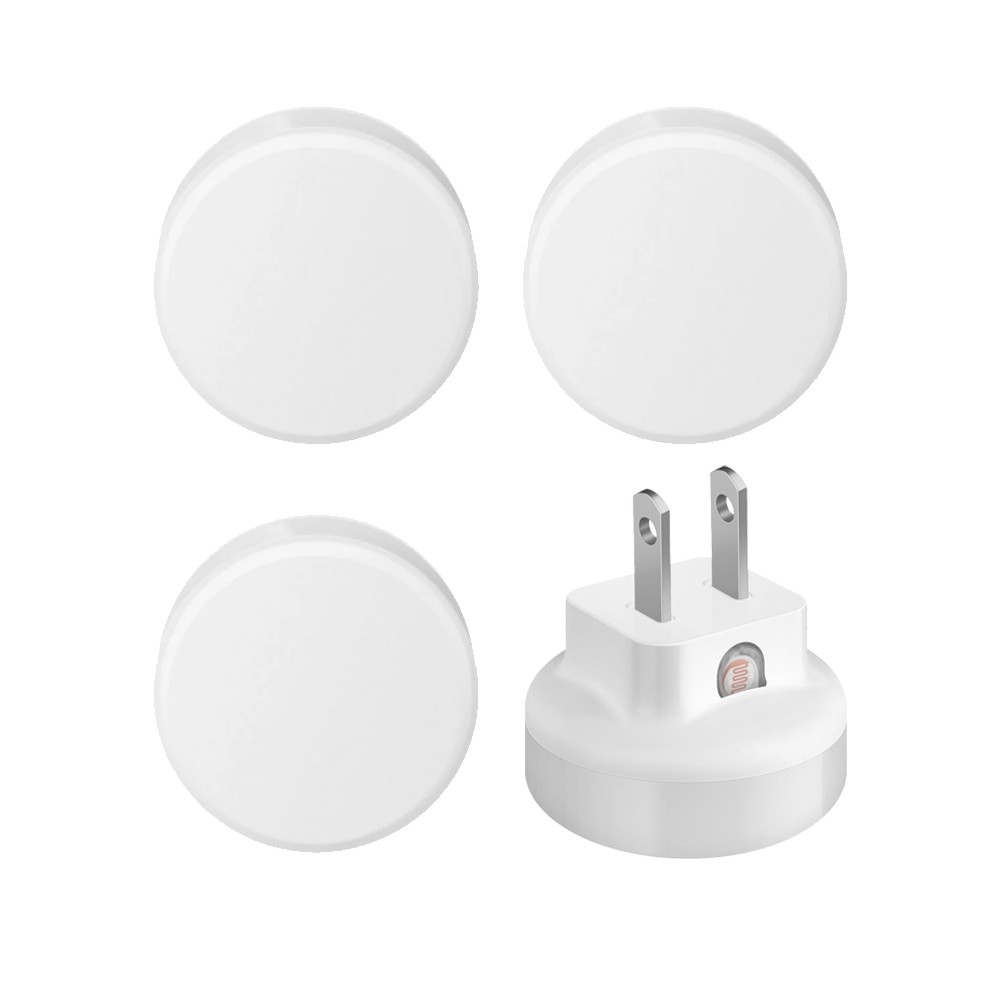 Juego de 4 mini lámparas LED Steren fotocelda encendido nocturno