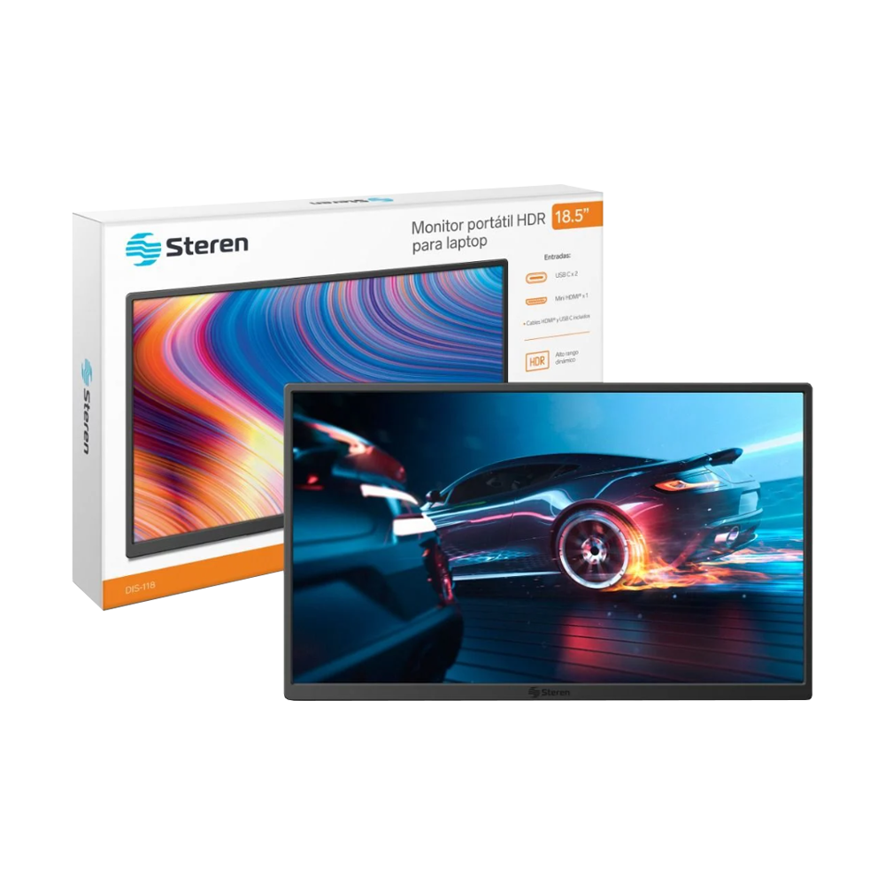 MONITOR PORTATIL HDR P/LAPTOP 18,5"