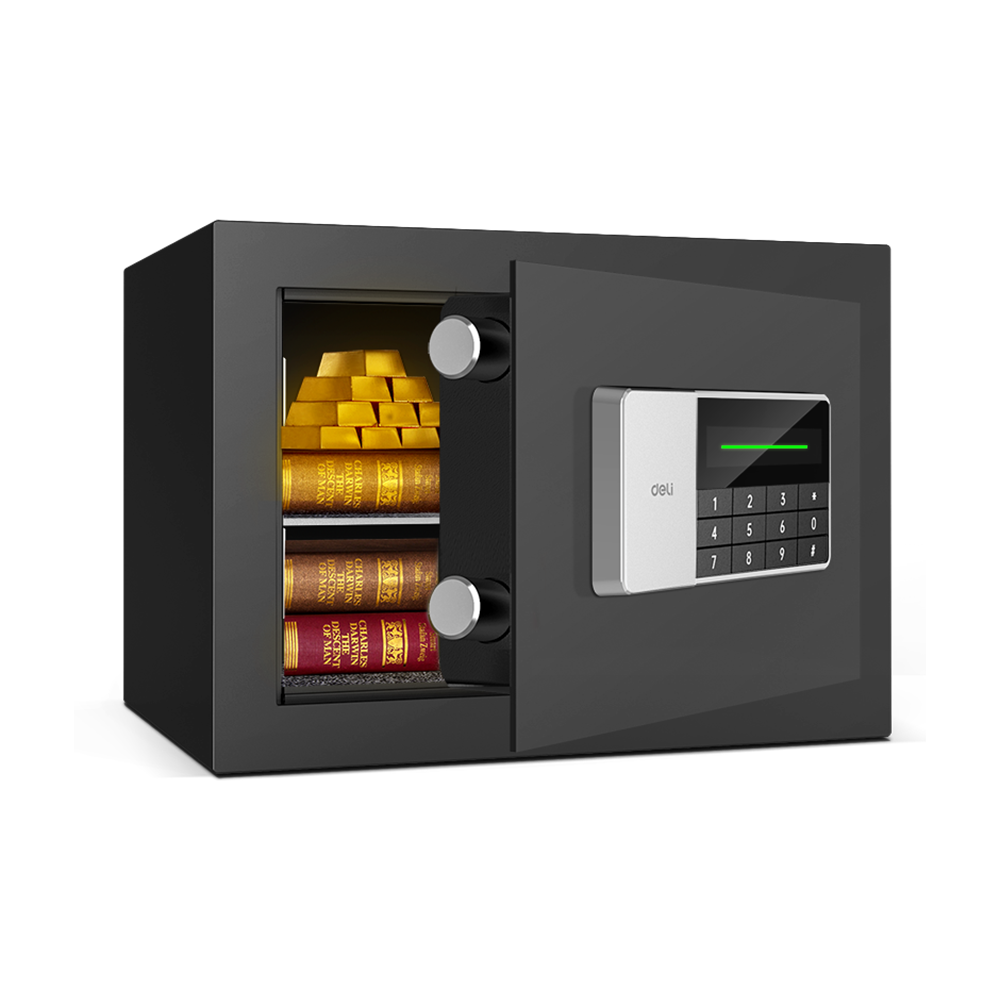 Caja de seguridad Caja Fuerte Electrónica Deli 25*35*25cm *UMV-1und*