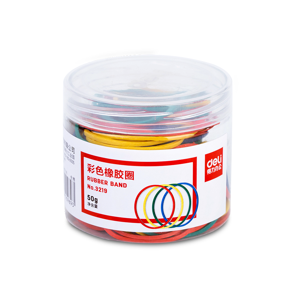 Ligas de Colores 70mm tarro plástico 50g *UMV-12 tarros*