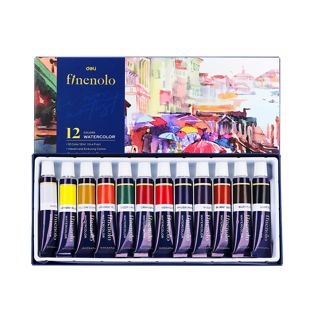 Set de Acuarelas Finenolo Deli 12 ml 12 colores *UMV-1 set*