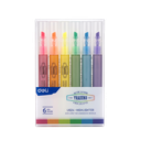 Set de Resaltador Fluorescente Punta Biselada 3.5mm Colores Surtidos Deli *UMV-1 set*