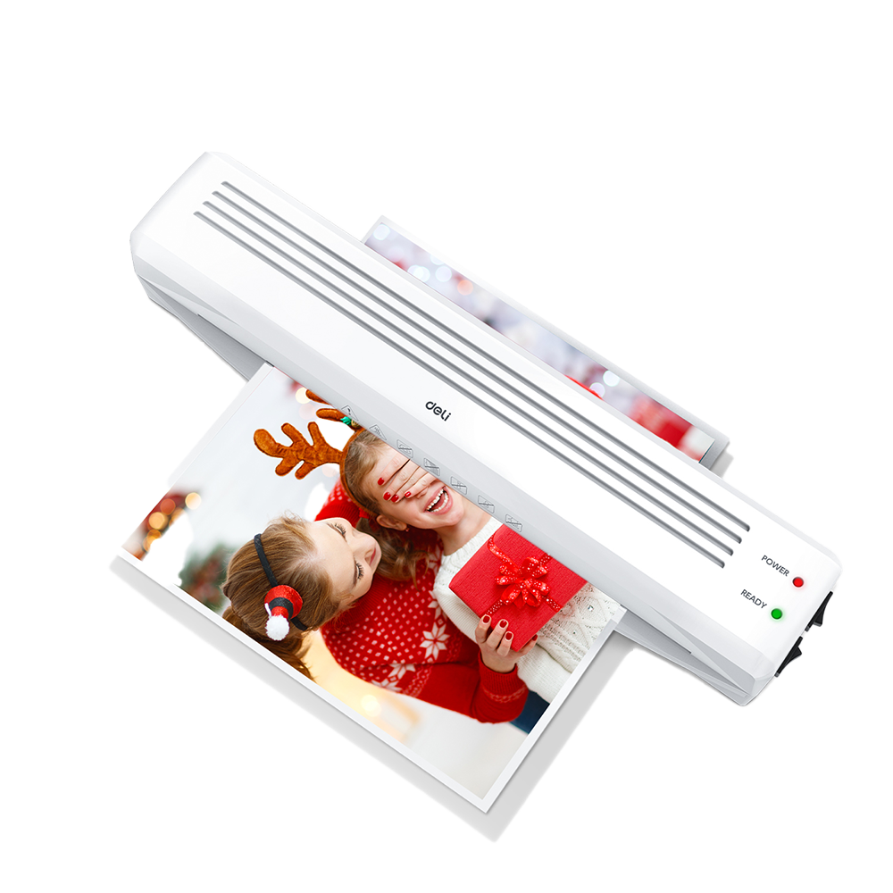 Laminador Plastificador Blanco 110V A3 260mm/min Deli *UMV-1und*