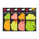 Notas Adhesivas Diseños Cartoon (Sticky Note) Deli Colores Surtidos (40 Hojas) *UMV-Inner de 32 pack*