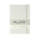 Cuaderno con Tapa de Cuero Blanco Nusign A5 210*140mm 96 hojas *UMV- 1 und*