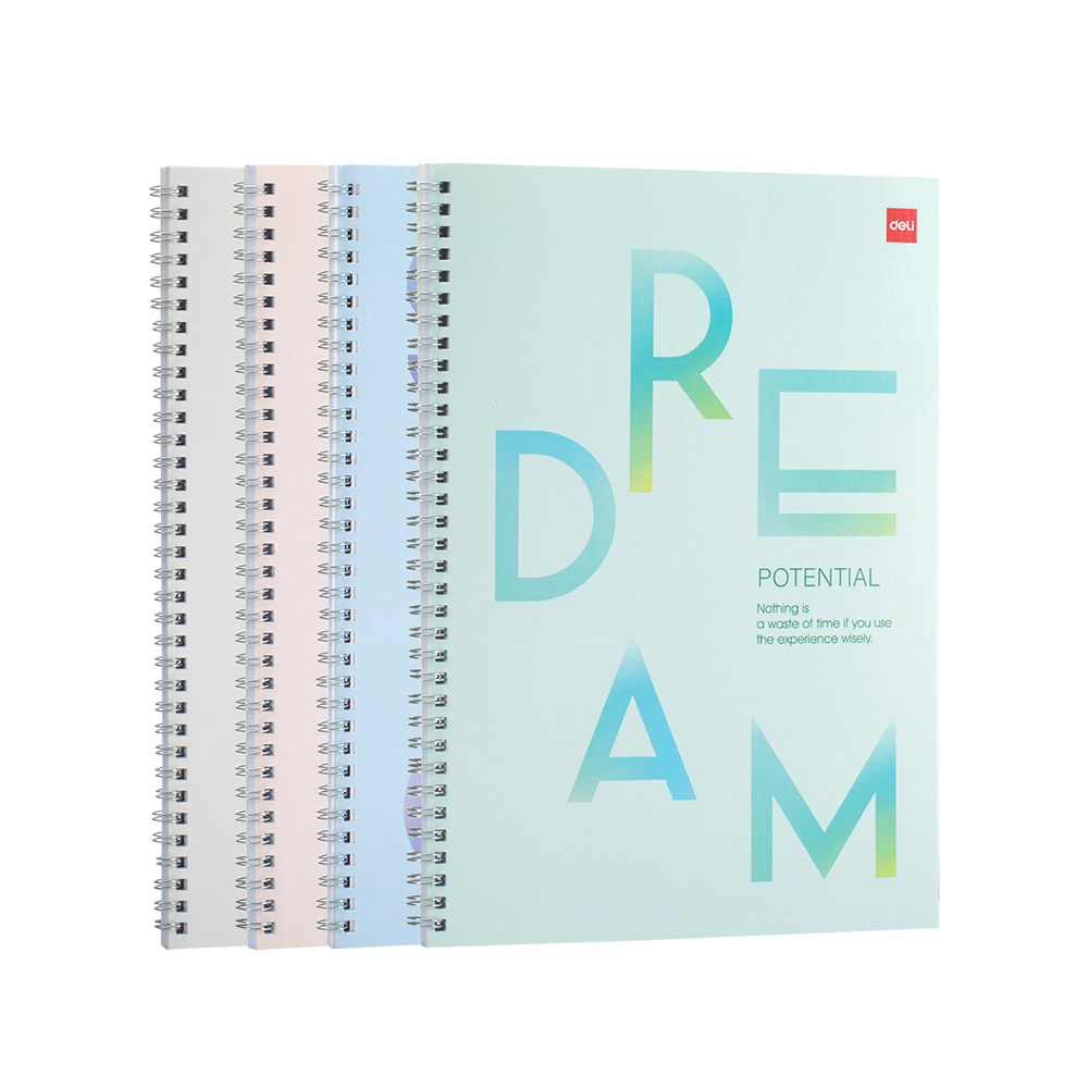Cuaderno Espiral Colores Pasteles A4-60 hojas *UMV- 4 unidades surtidas*