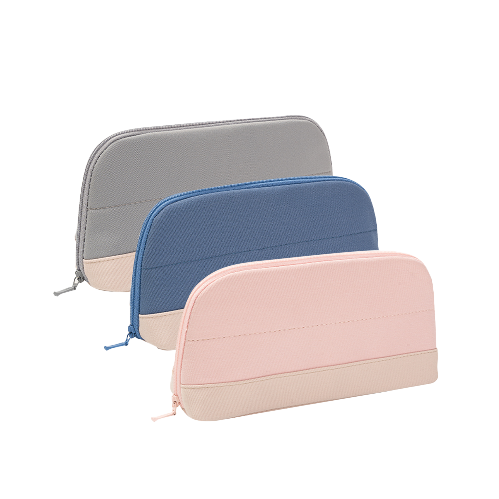 Cartuchera Oxford Azul/Rosa/Gris  *UMV- 3 und Surtidas *