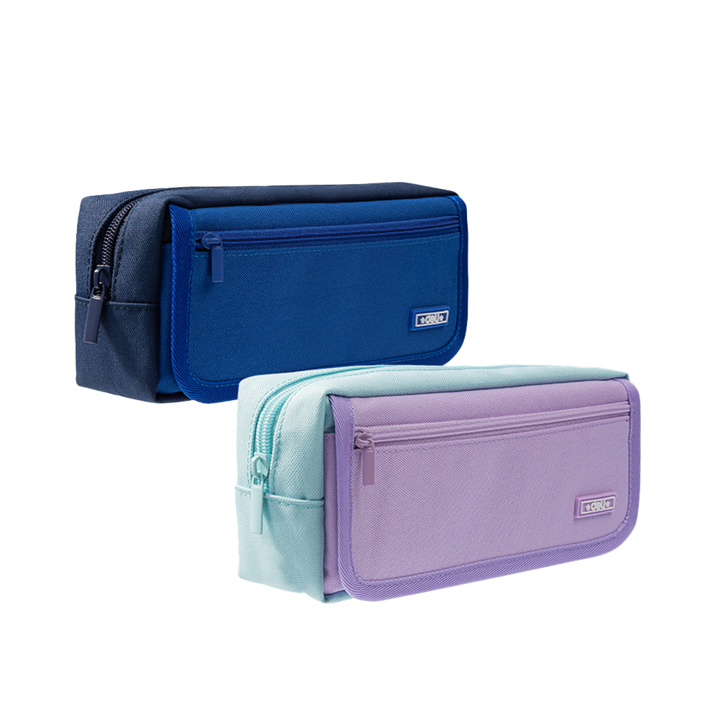 Cartuchera 3 Compartimientos Azul/Turquesa Deli 230mm*95mm*55mm*UMV-2und surtidos*