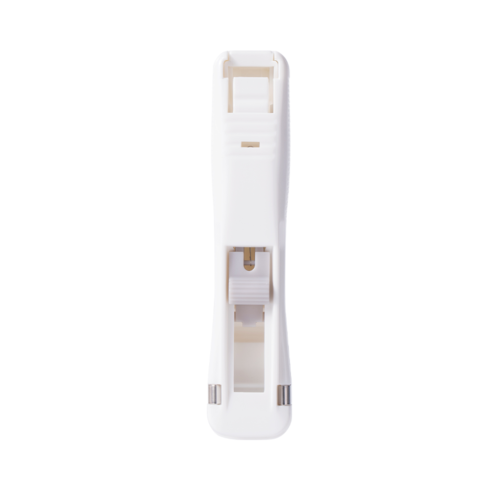 Dispensador de Clips de Presión de 16 mm (40 Hojas) Blanco Deli  *UMV- Unidad*