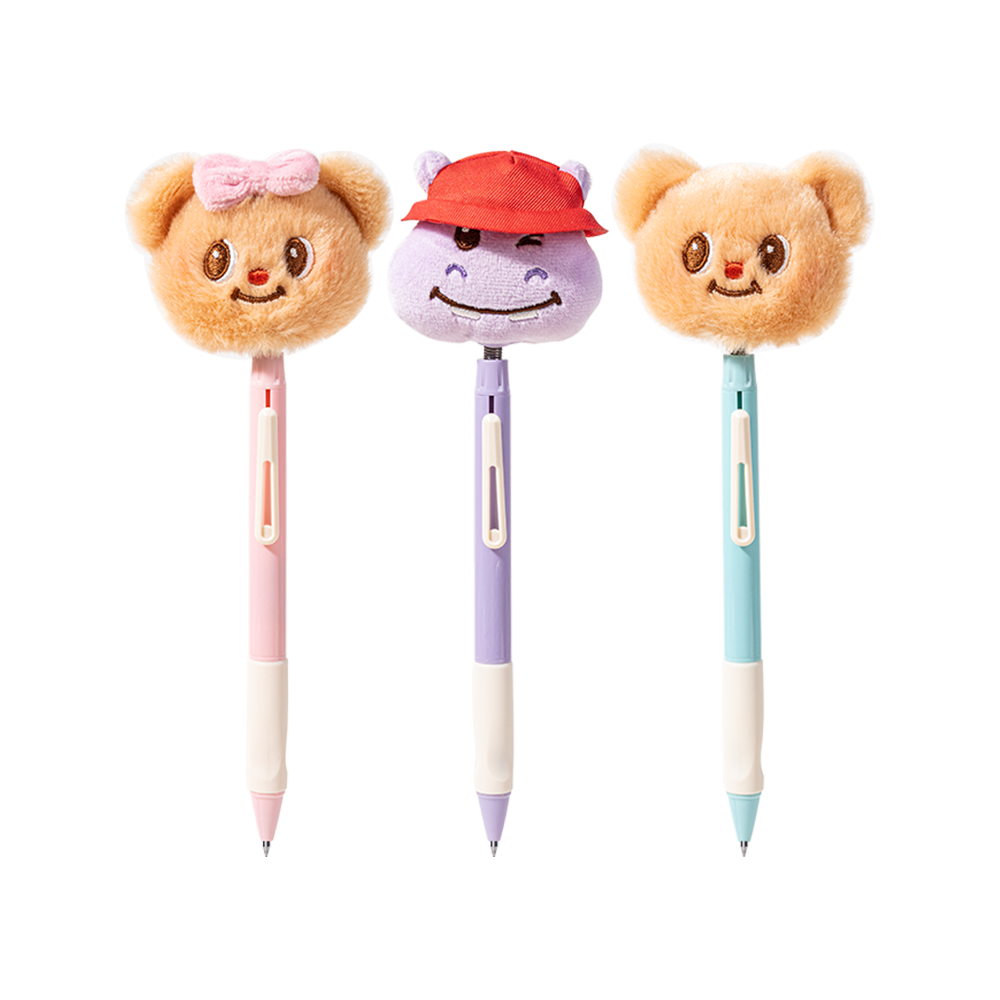 Bolígrafo de Gel Negro Butter Bear 0.5 mm Deli *UMV- Unidad*