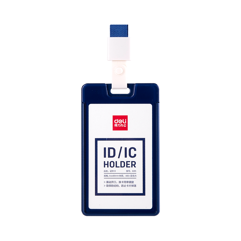 Portacarnet Azul S/Lanyard Deli *UMV-6 und*