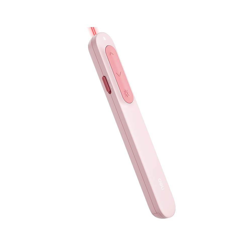 Apuntador Presentador Laser Luz Roja Rosado Deli *UMV-1und*