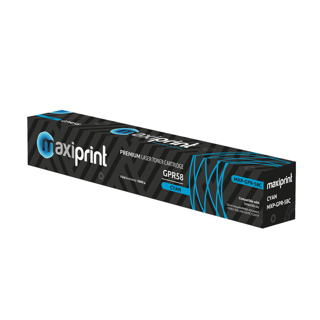 Cartucho de Toner Canon GPR 58 Cian